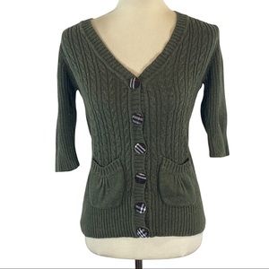Delias 3/4 sleeve cardigan size XS